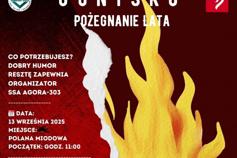 Plakat reklamujący Ognisko