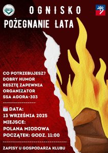 Plakat zachęcający do wzięcia udziału w ognisku
